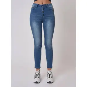 Dames jeans met smalle pasvorm Project X Paris image-0