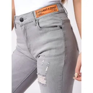 Skinny fit logo jeans label woman Project X Paris image-4