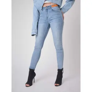 Skinny Fit Logo Jeans Label Frau Project X Paris image-0