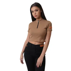 Damen-T-Shirt mit hohem Halsausschnitt Project X Paris image-0