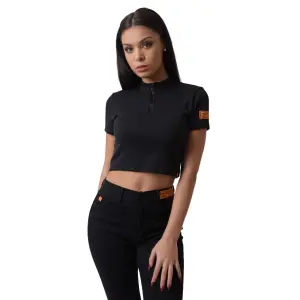 Damen-T-Shirt mit hohem Halsausschnitt Project X Paris image-0