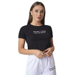 Dames t-shirt met geborduurd logo Project X Paris image-0