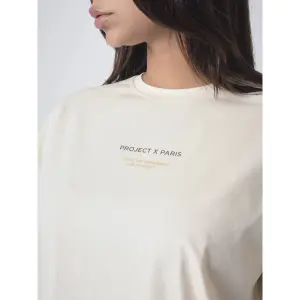 Dames t-shirt met reflecterend schrijfmotief Project X Paris image-6