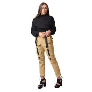 Women's basic elastic short sweatshirt Project X Paris image-0