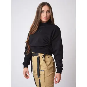 Women's basic elastic short sweatshirt Project X Paris image-1