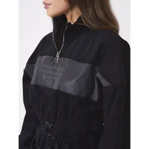 Cord-Sweatshirt mit hohem Halsausschnitt für Frauen Project X Paris image-3