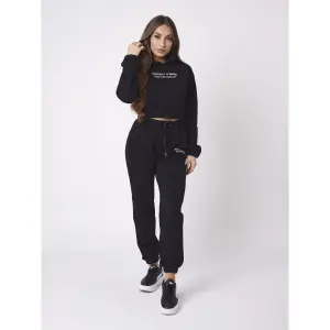 Dames pullover fleece crop top hoodie Project X Paris image-2