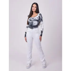 Basic dames t-shirt met lange mouwen, tie &amp; dye Project X Paris image-1