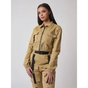 Lommejakke med skjortekrave til kvinder Project X Paris image-3