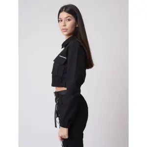 Chaqueta de bolsillo con cuello de camisa para mujer Project X Paris image-3