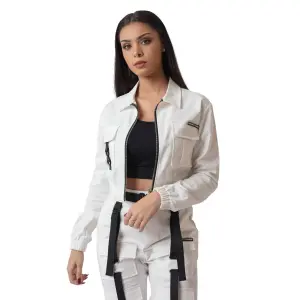 Chaqueta de bolsillo con cuello de camisa para mujer Project X Paris