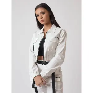 Chaqueta de bolsillo con cuello de camisa para mujer Project X Paris image-2