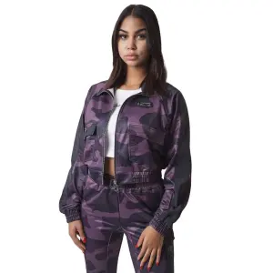 Kurze Damenjacke mit Camouflage-Muster Project X Paris image-0
