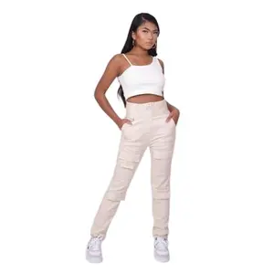 Pantalon taille haute multi-poche femme Project X Paris image-0