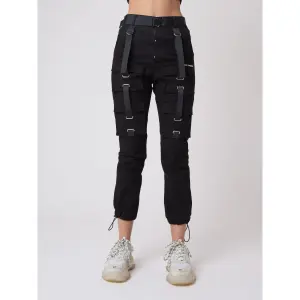 Pantalón de chándal con bolsillos y detalle de cinta para mujer Project X Paris image-0