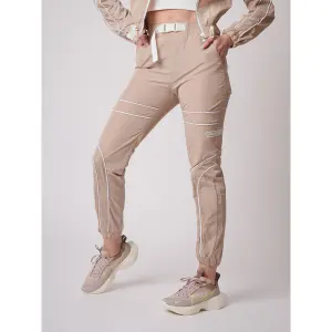 Basic women's jogging trousers with piping Project X Paris image-1