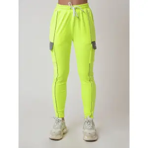 Vrouwen cargopantalon met reflecterende piping Project X Paris velvet image-0