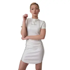 Kleid aus Kunstleder und Stickerei für Frauen Project X Paris image-0