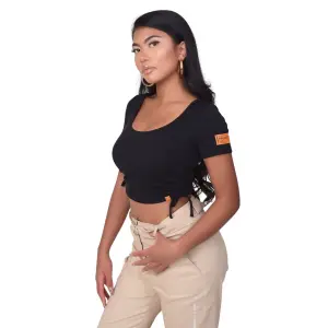 Damen-T-Shirt mit Krawatte Project X Paris image-0