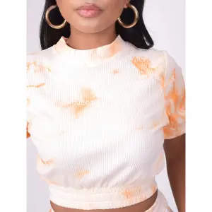 Damen-T-Shirt mit hohem Halsausschnitt zum Binden und Färben Project X Paris image-4