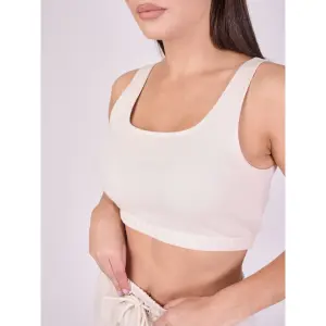 Damen Basic Crop Top mit breiten Trägern Project X Paris image-4