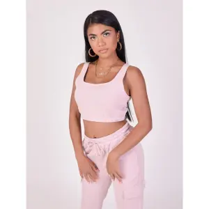Women's basic wide strap crop top Project X Paris image-3