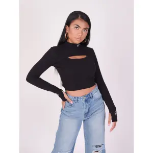 T-shirt de manga comprida com abertura no peito das mulheres Project X Paris image-2