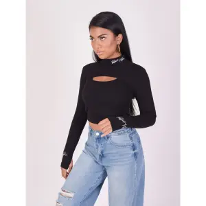 T-shirt de manga comprida com abertura no peito das mulheres Project X Paris image-3