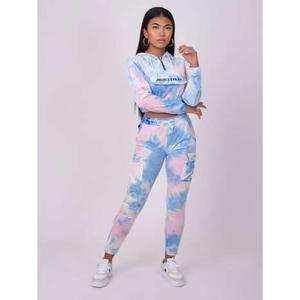 Felpa con cappuccio in velluto tie & dye donna Project X Paris image-1