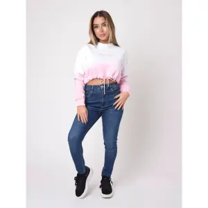Dames sweatshirt met 'tie &amp; dye' streepjes Project X Paris image-1
