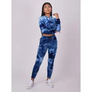 Tie-dye velours joggingbroek voor dames Project X Paris image-1