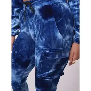 Tie-dye velours joggingbroek voor dames Project X Paris image-4