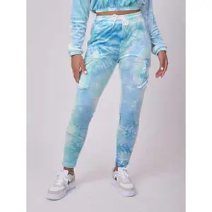 Tie-dye velours joggingbroek voor dames Project X Paris image-1