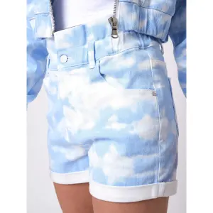 Pantalón corto con estampado de nubes para mujer Project X Paris image-4
