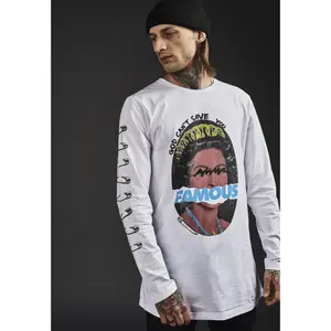 T-shirt met lange mouwen Famous God can't save you image-2