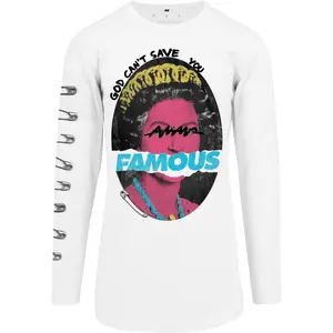 T-shirt met lange mouwen Famous God can't save you image-0