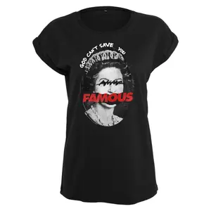 Dames-T-shirt Famous God can't Save image-0