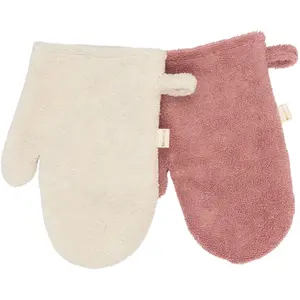 Γάντια μπάνιου παιδιού Fabelab Bear and Bunny (x2) image-1