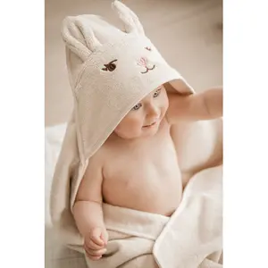 Πετσέτα μπάνιου παιδιού Fabelab Bunny image-4