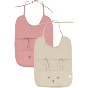 Long baby bib Fabelab Bear (x2)