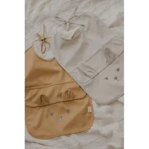 Long baby bib Fabelab Bear (x2) image-4