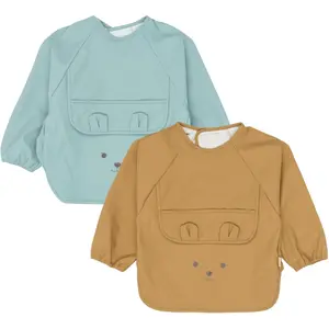 Baby bib Fabelab Bear Solid (x2)