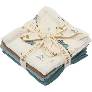 Children's blanket Fabelab Air Plane Blue (x4)