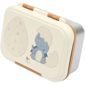 Children's lunch box Fabelab Dinoland Blue image-1