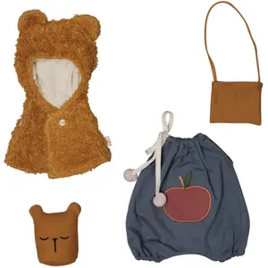 Vêtements pour poupée Fabelab Clothes set Bear Cape image-0