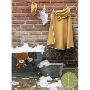Baby bath cape Fabelab Bear image-1