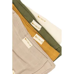 Baby muslin cloth Fabelab Olive Garden (x4) image-2