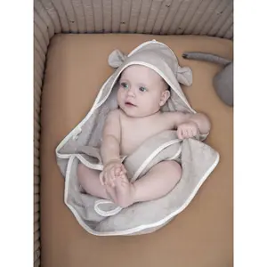 Baby bath cape Fabelab Bear image-1