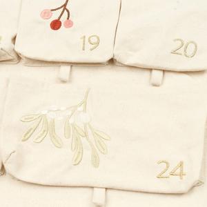 Muurkalender Fabelab Yule Greens embroidery image-1