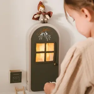 Children's Christmas decoration Fabelab Elf Green with light image-1